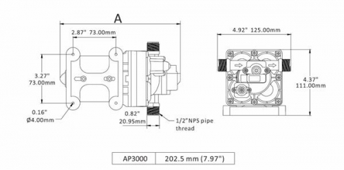 Fresh Water Pump Aqua Pro 71-8552  - foto 2